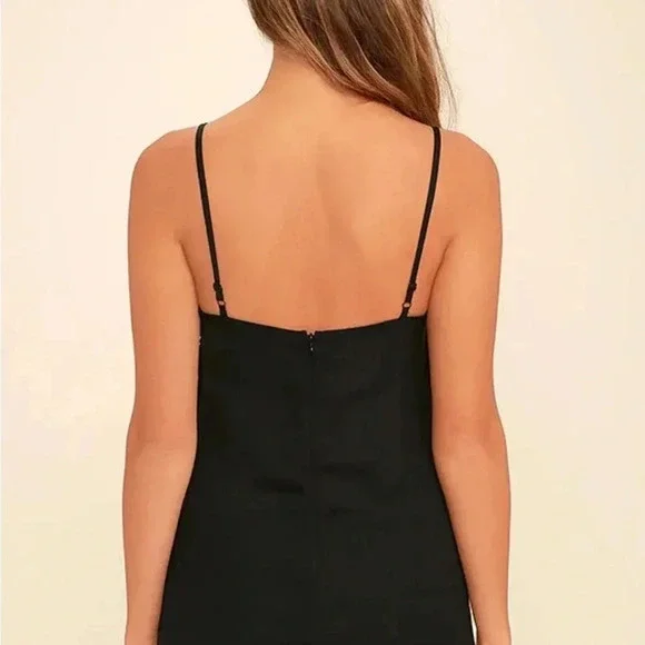 Lulu’s My Desire Black Lace Slip Dress - Picture 4 of 11
